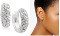Lauren Ralph Lauren Crystal Pav&eacute; Huggie Small Hoop Earrings 1/2"